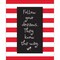 Barker Creek Be True to Yourself Art Prints Set, Buffalo Plaid & Wide Stripes Collection, 12/Set 4193 - alternate 2